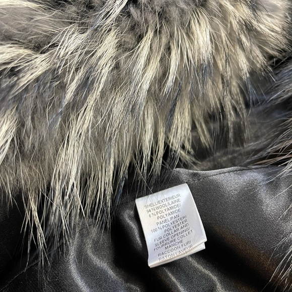 SOLD PORTS 1961 Wool and real raccoon fur coat - Picture 5 of 11